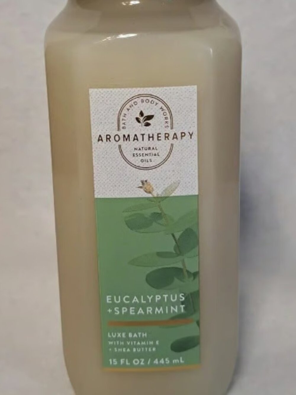 BATH & BODY WORKS AROMATHERAPY EUCALYPTUS + SPEARMINT LUXE BUBBLE BATH 15oz